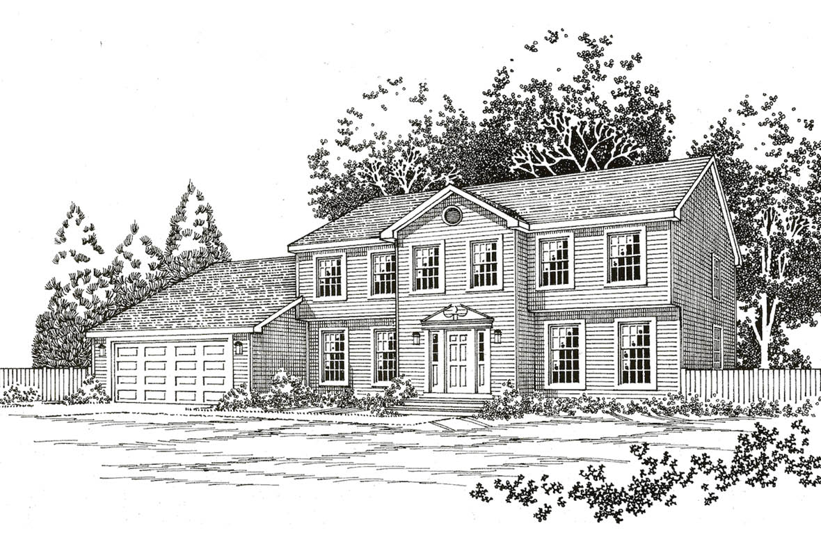 The Hampton Colonial Plan