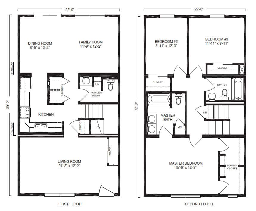 Amelia Duplex Multi Family House Floor Plan