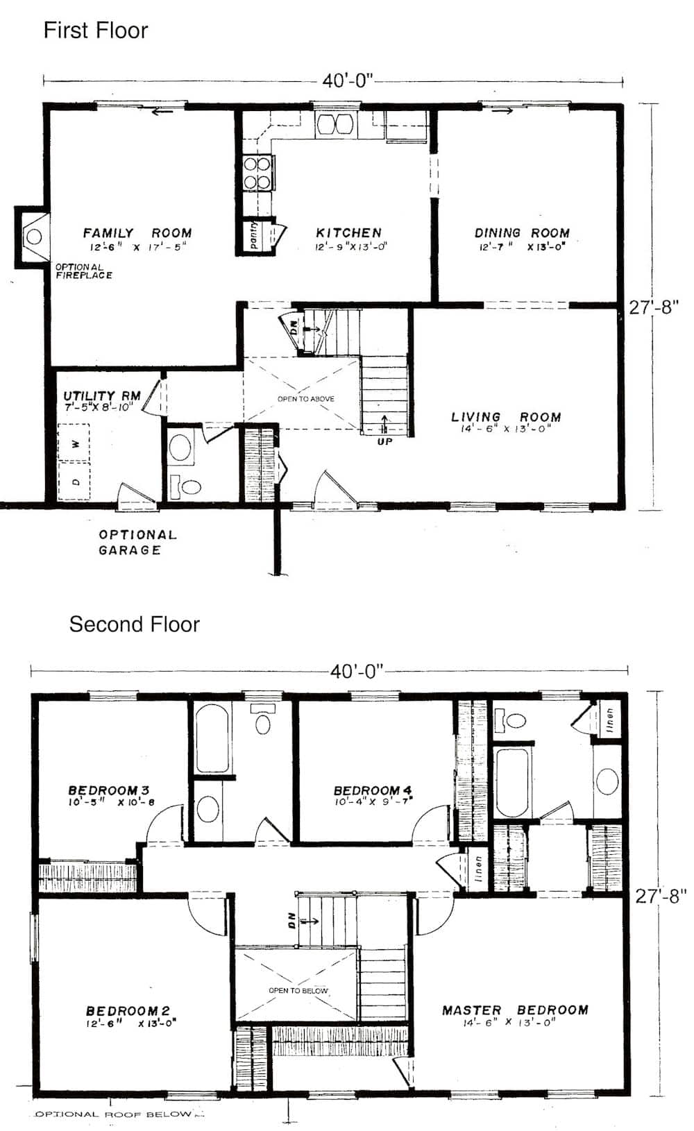 The Clairmont Two Story Home Floor Plan