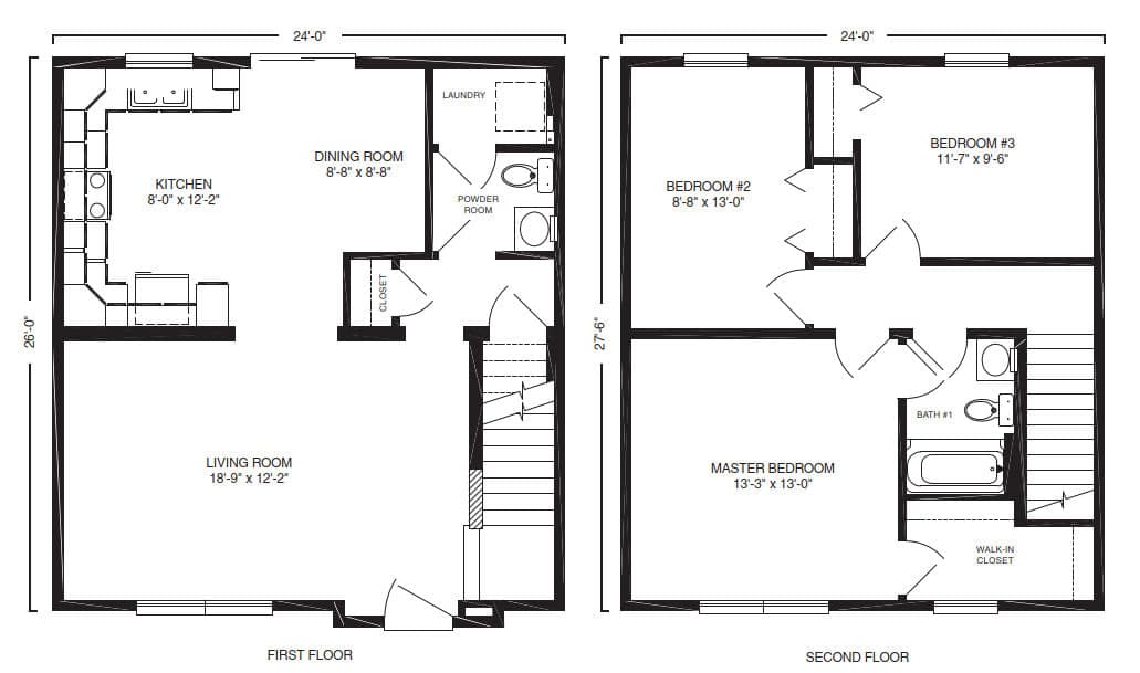 Dunmore Duplex Multi Family House Floor Plan