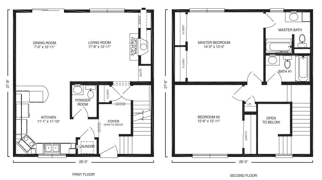 Holbrook Duplex Multi Family House Floor Plan