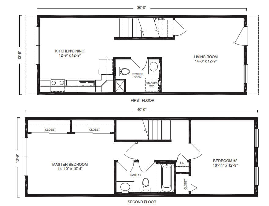 Knoll Ridge Duplex Multi Family House Floor Plan