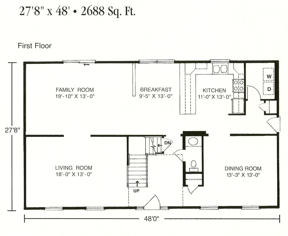 The Scarsdale II 1st Floor Plan