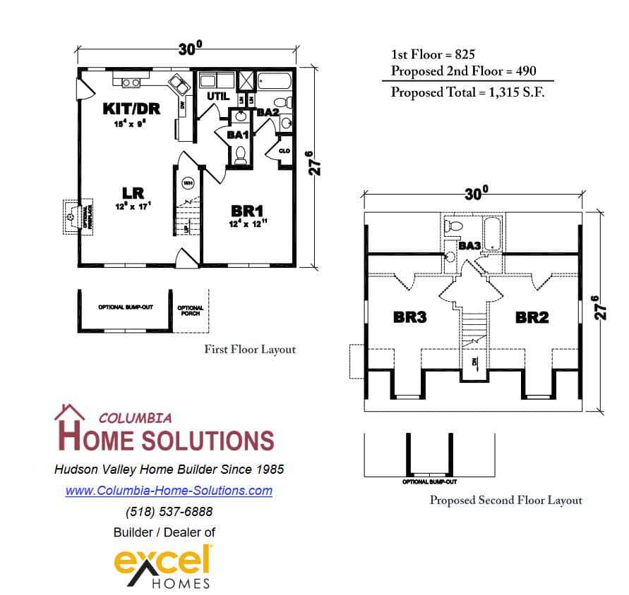 The Barclay Cape Style Home Floor Plan
