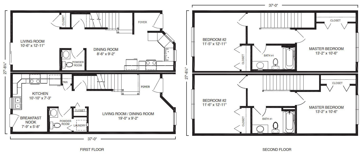 The Landon Duplex House Floor Plan