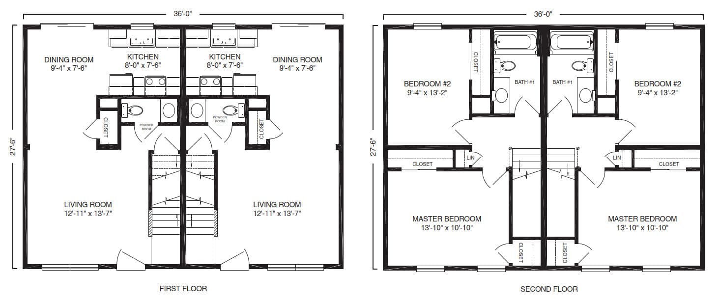 The McHenry Duplex House Floor Plan