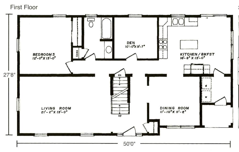 Yarmouth Cape House Floor Plan