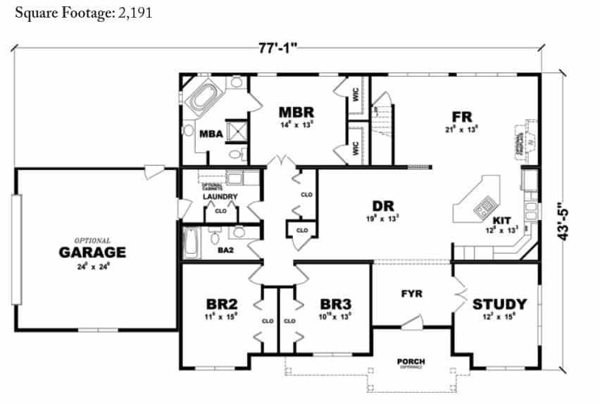 Bellevue Ranch Home Floor Plans