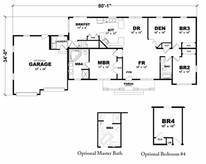Bishop Ranch Home Floor Plan