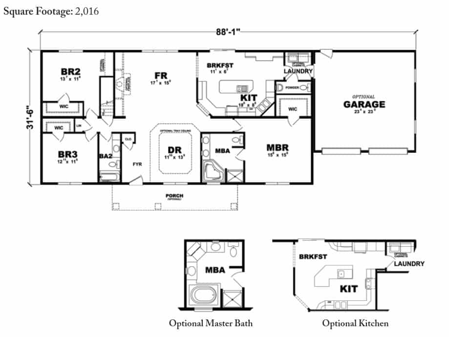 Cumberland Ranch Home Floor Plan