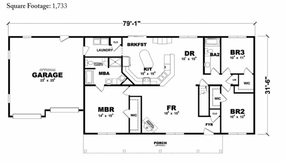 Dillworth Ranch Home Floor Plan