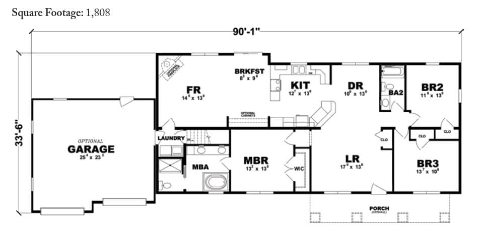 Edgemont Ranch Home Floor Plan