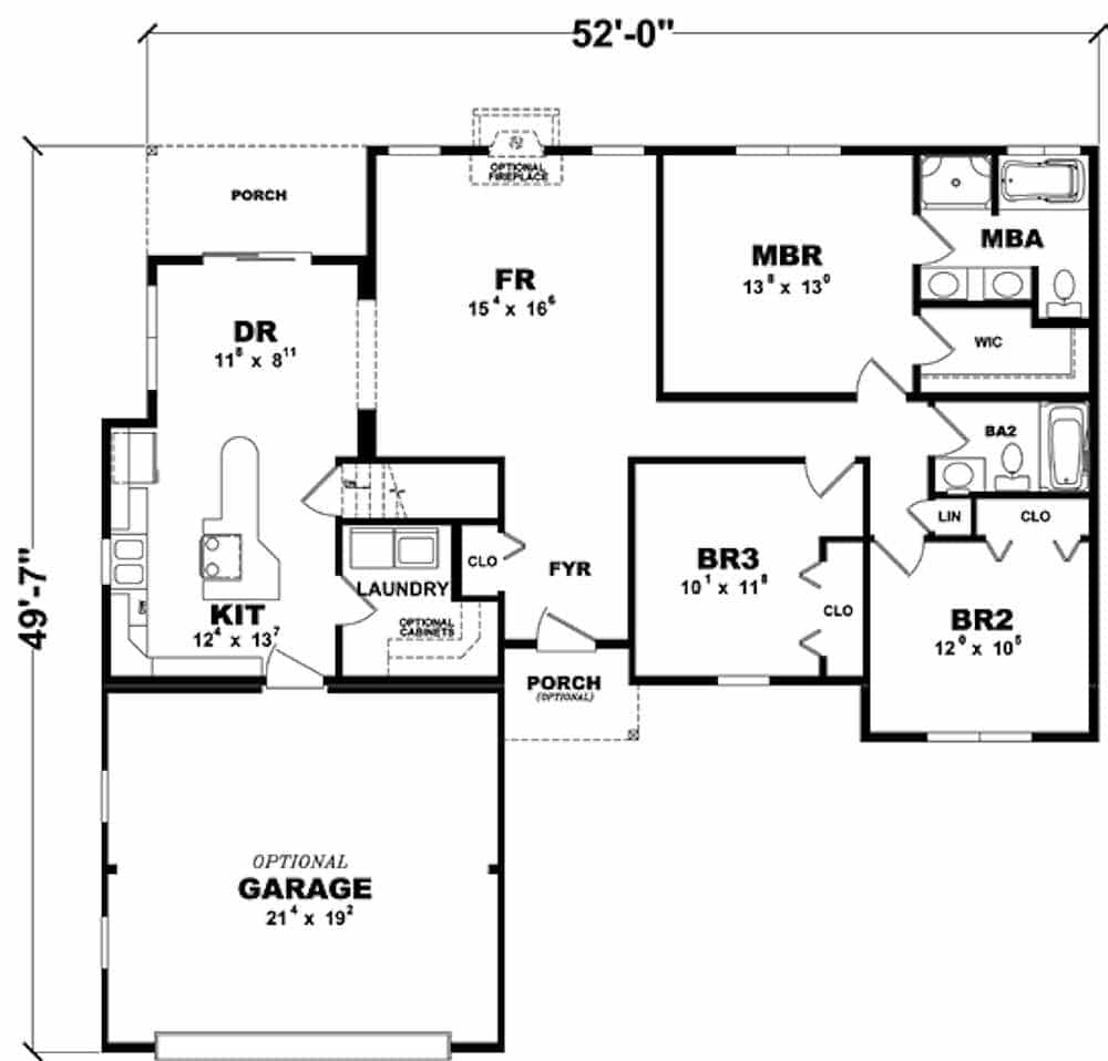 Greenwood Ranch Home Floor Plan