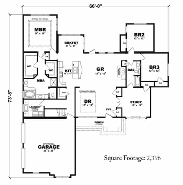 Jamison Ranch Home Floor Plan