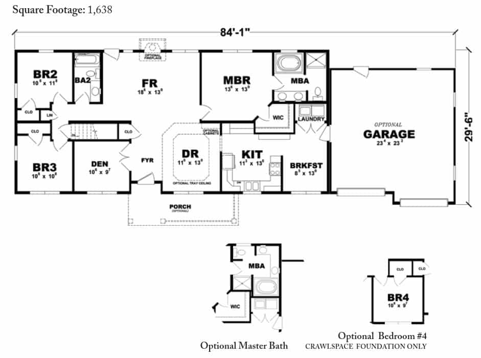 Mont Alto Ranch Home Floor Plan