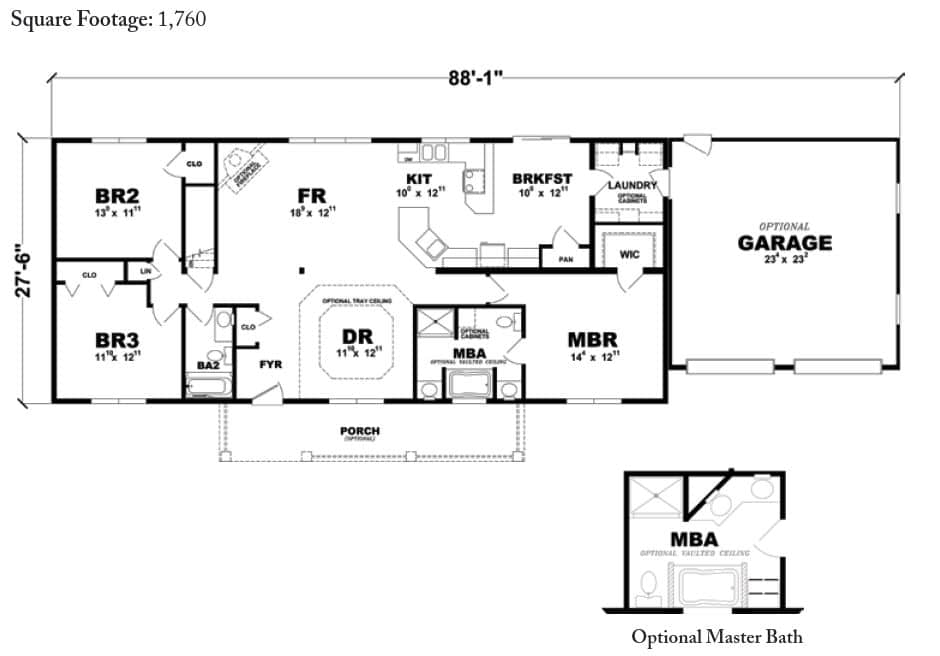 Norwood Ranch Home Floor Plan