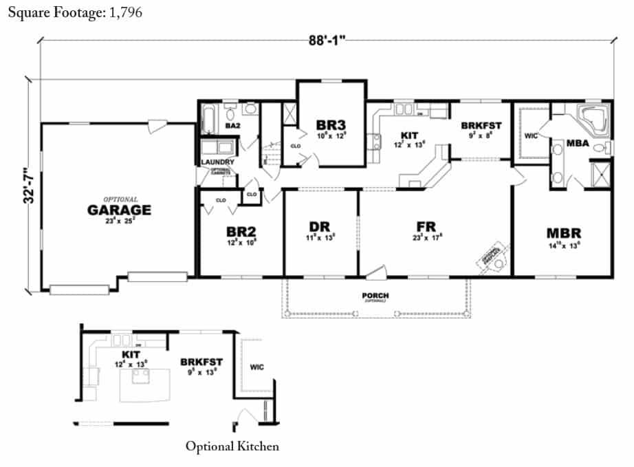Oneida Ranch Home Floor Plan