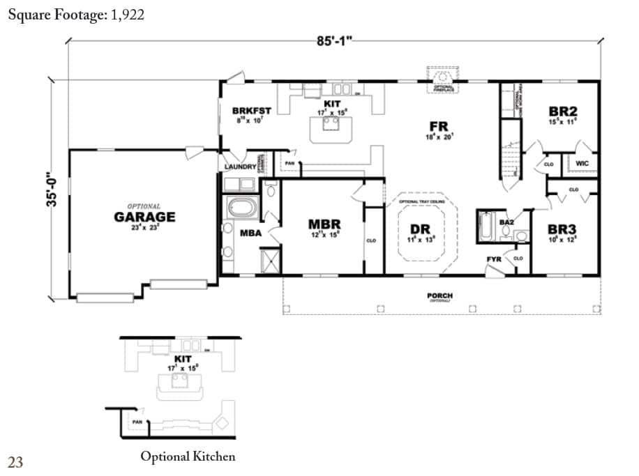 Randolph Ranch Home Floor Plan