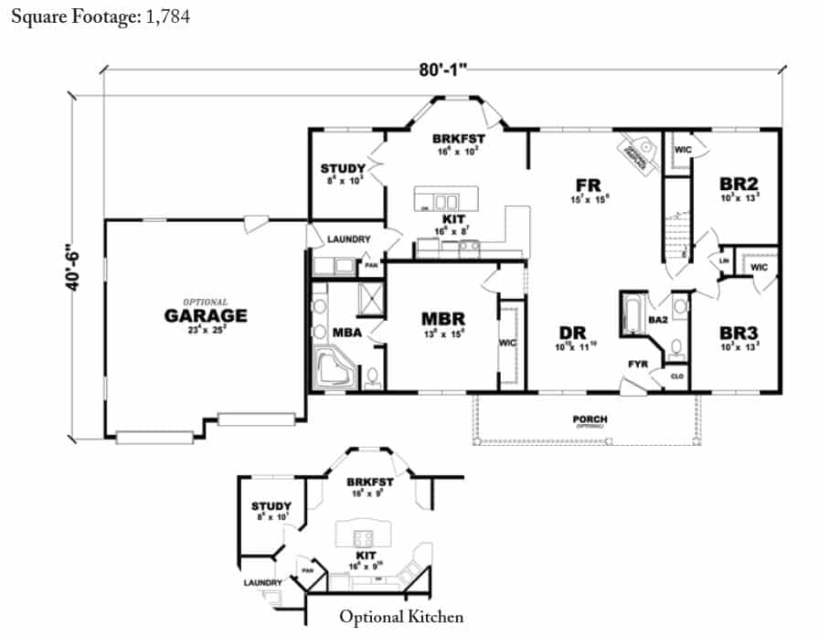 Shenandoah Ranch Home Floor Plan