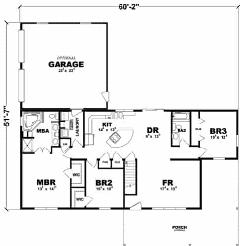 Tanner Ridge Ranch Home Floor Plan