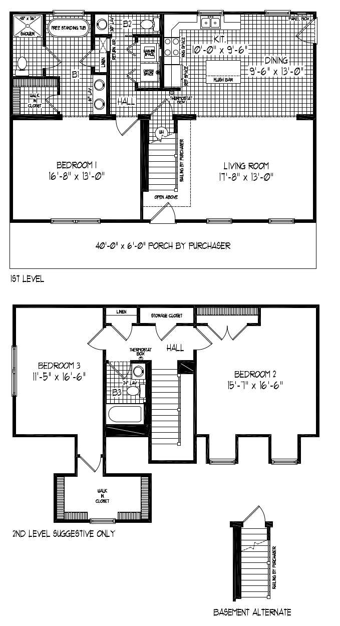 The Excel Phoenix Cape Style Home Floor Plan