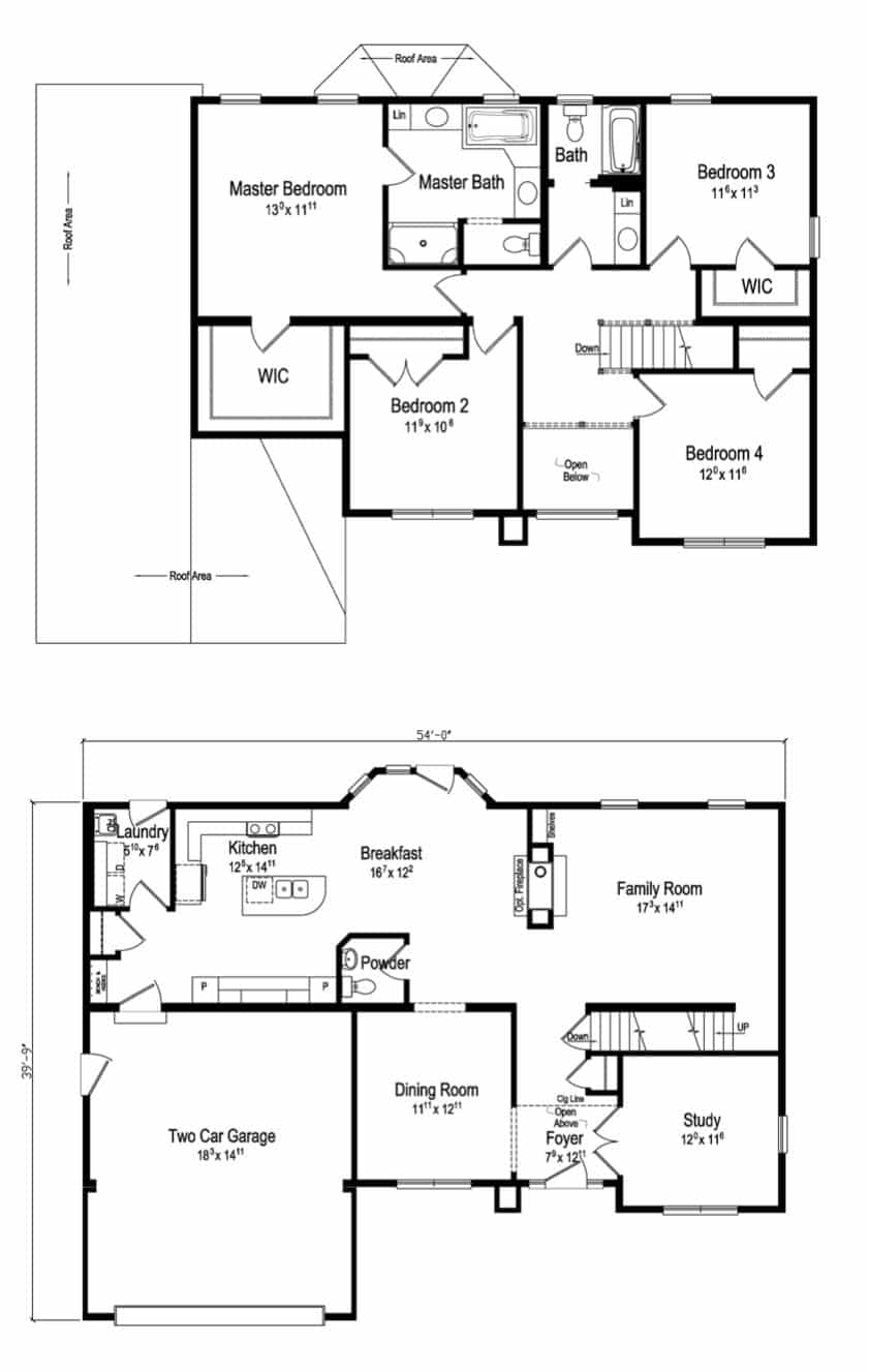 The Gracin Two Story Home Floor Plan