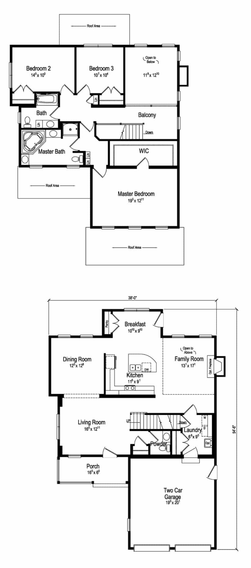 The Richards Two Story Home Floor Plan