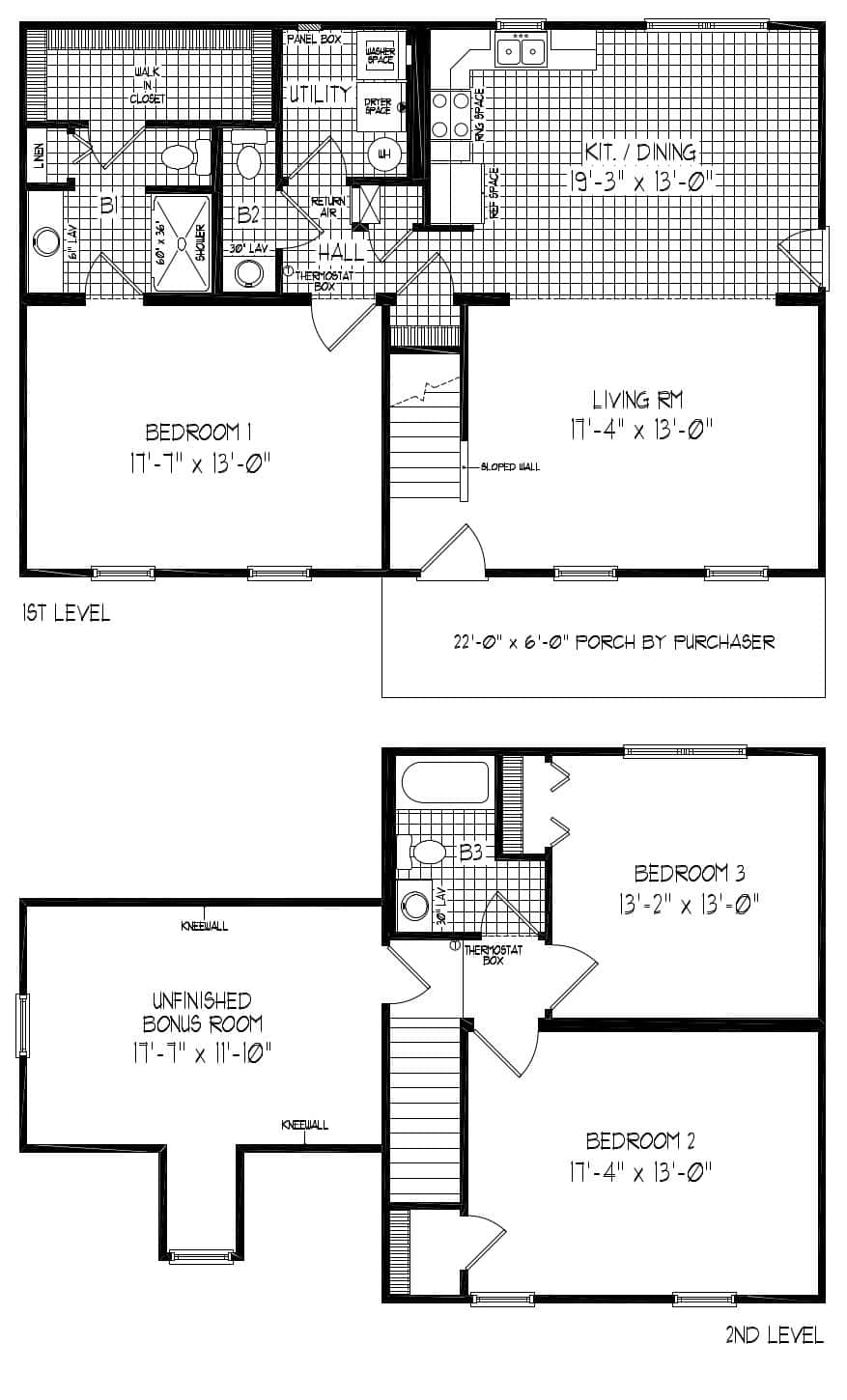 The Rockwell Two Story Home Floor Plan