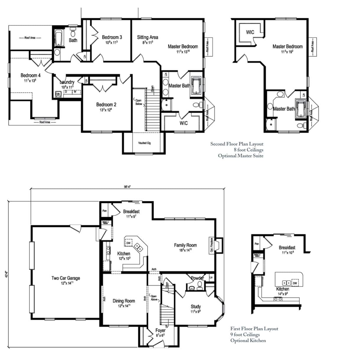 The Stiles Two Story Home Floor Plan