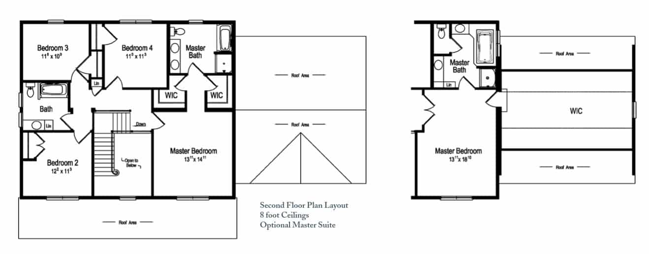 The Sycamore Two Story Home 2nd Floor Plan