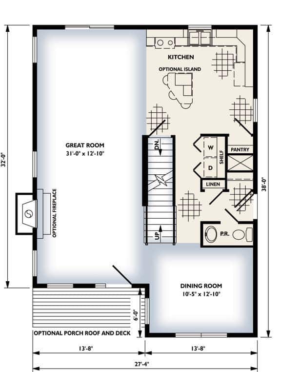 The Avalon First Floor Plan