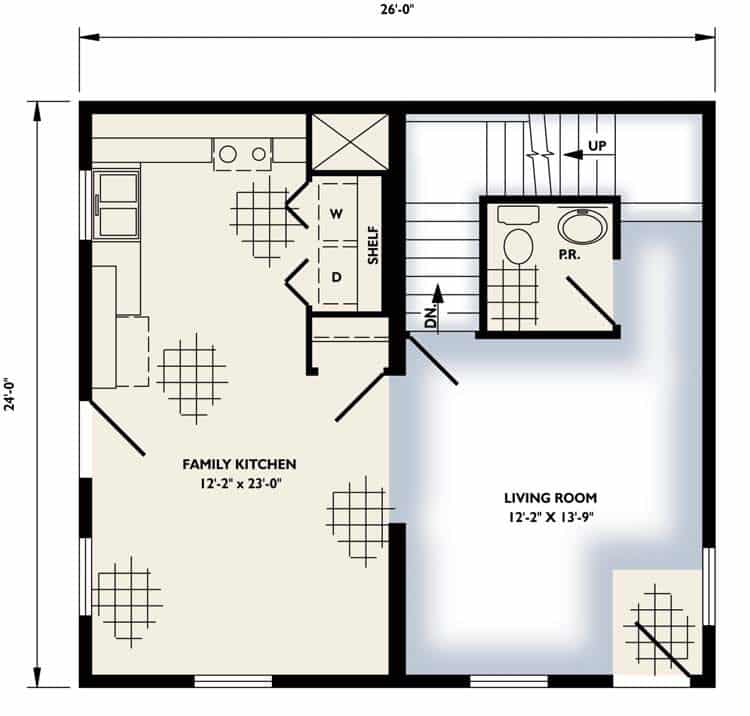 The Logan Two Story 1st Floor Plan