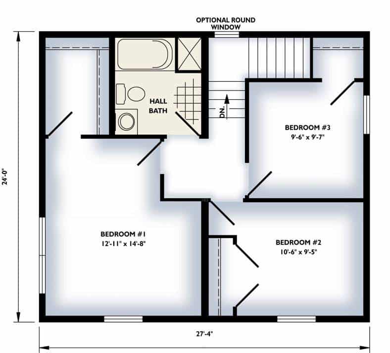 The Logan Two Story 2nd Floor Plan