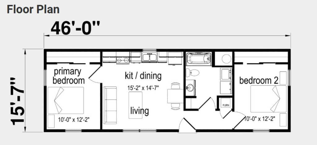 Perry ADU Home floor plan