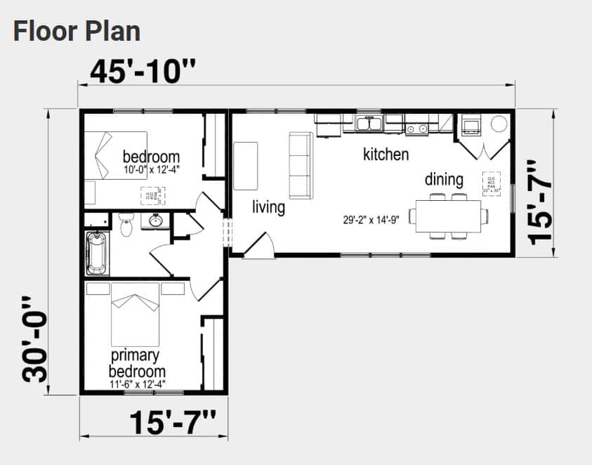 The Union ADU Home floor plan